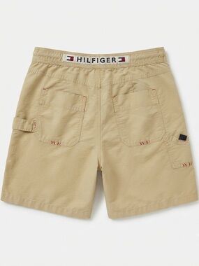 Tommy Hilfiger Mustard Color Retro Logo Swim Trunk Mens Size Large